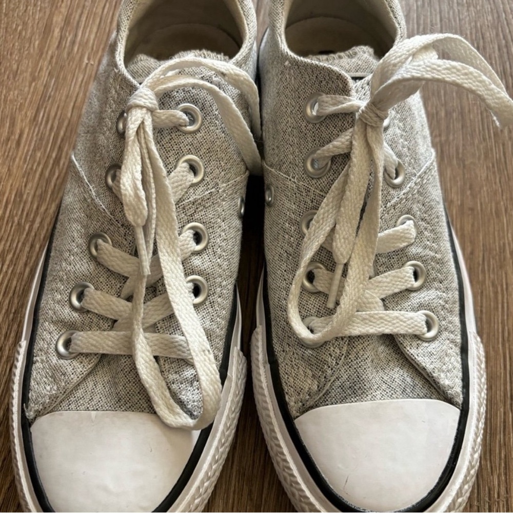 Converse Gray and White Women's Sneakers